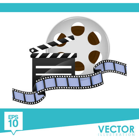 Movie concept with cinema icon design, vector illustration 10 eps graphic.のイラスト素材