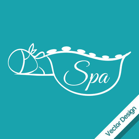 Spa center concept with icons designのイラスト素材