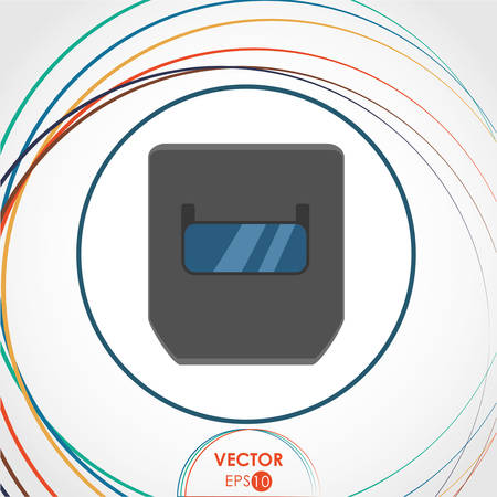 Construction concept with industry icons designのイラスト素材