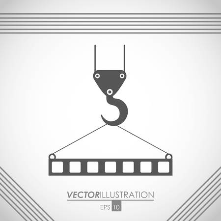 Construction concept with industry icons designのイラスト素材