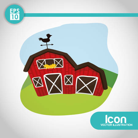 Farm concept with stable icons design, vector illustration 10 eps graphic.のイラスト素材