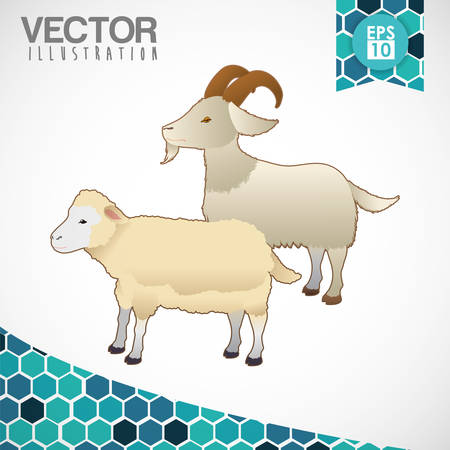 Farm concept with animals icons design, vector illustration 10 eps graphic.のイラスト素材