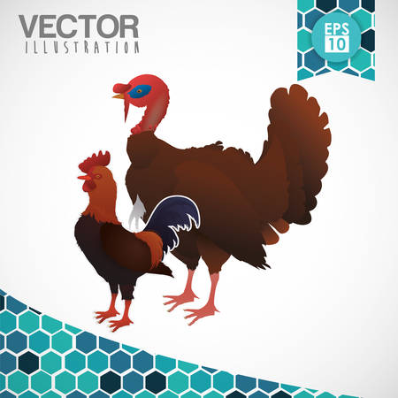 Farm concept with animals icons design, vector illustration 10 eps graphic.のイラスト素材