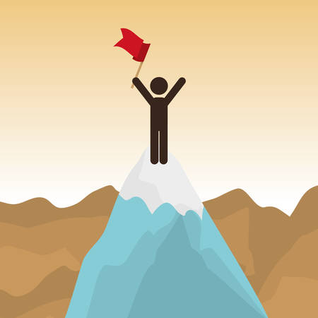 Achievement concept with icons design, vector illustration 10 eps graphic.のイラスト素材