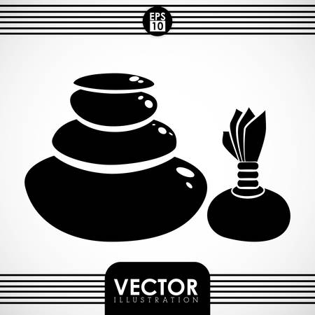 Spa center concept with icons design, vector illustration 10 eps graphic.のイラスト素材