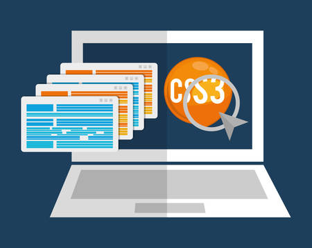 Developer concept with icon design, vector illustration 10 eps graphic.のイラスト素材