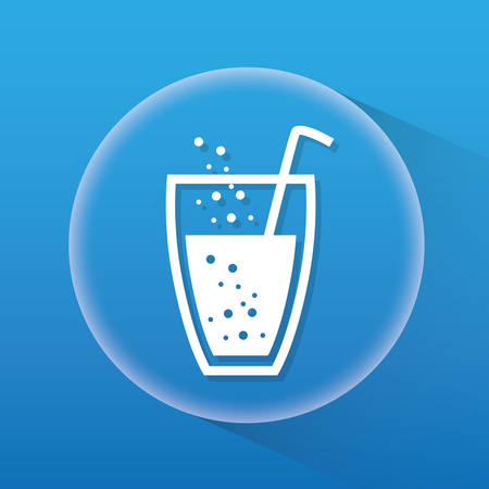 Dinks concept with her own glass icon design, vector illustration 10 eps graphic.のイラスト素材