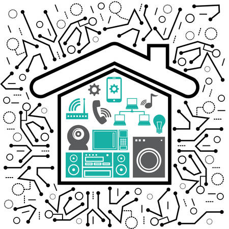 Internet concept with things icon design, vector illustration 10 eps graphic.のイラスト素材