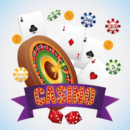 Casino concept with las vegas icon design, vector illustration 10 eps graphic.のイラスト素材