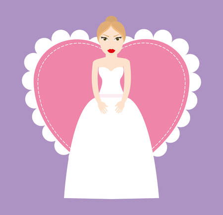 Happy wedding concept with married icon design, vector illustration 10 eps graphic.のイラスト素材