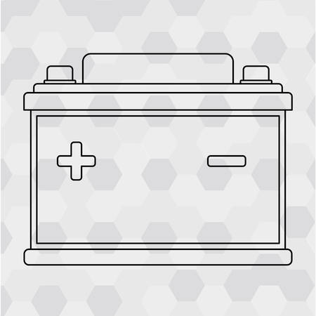 Battery concept with icon design, vector illustration 10 eps graphic.のイラスト素材