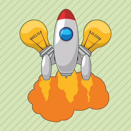 Start up concept with icon design, vector illustration 10 eps graphic.のイラスト素材