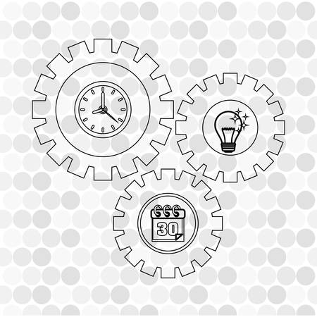 time concept with icon design, vector illustration 10 eps graphic.のイラスト素材