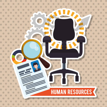 human resources concept with icon design, vector illustration 10 eps graphic.のイラスト素材