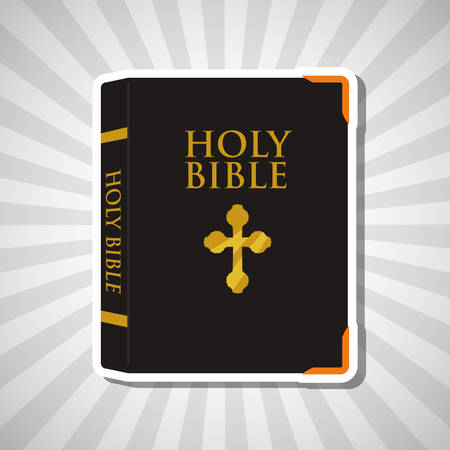 Holy bible concept with book icon design, vector illustration 10 eps graphic.のイラスト素材