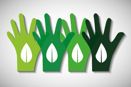 Eco concept with natural icon design, vector illustration 10 eps graphic.のイラスト素材