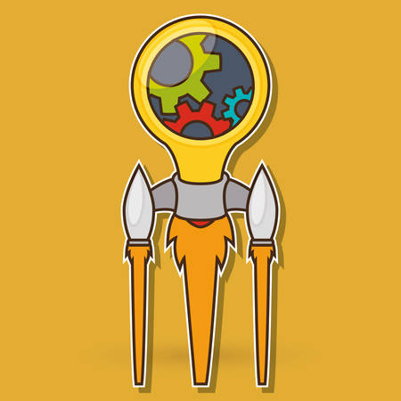 Start up concept with icon design, vector illustration 10 eps graphic.のイラスト素材