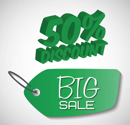 Big sale concept with icon designのイラスト素材