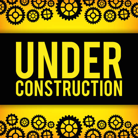 Under construction concept with icon designのイラスト素材
