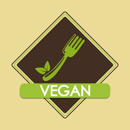 Vegan concept with icon designのイラスト素材