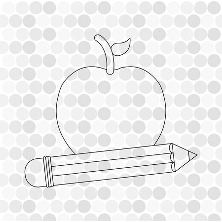 Back to school  concept with icon design, vector illustration 10 eps graphic.のイラスト素材