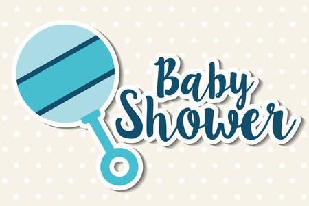 Baby shower concept with icon designのイラスト素材