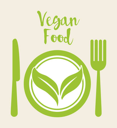 Vegan concept with icon designのイラスト素材
