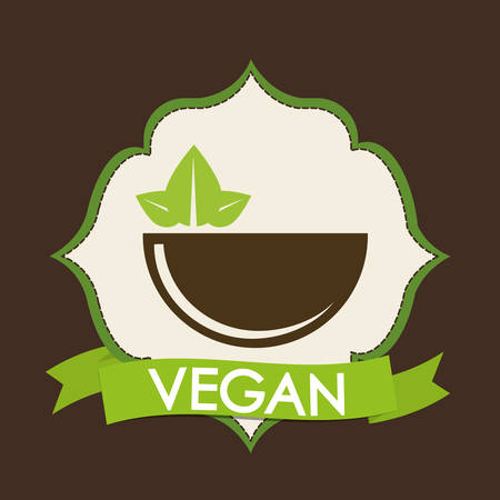 Vegan concept with icon designのイラスト素材