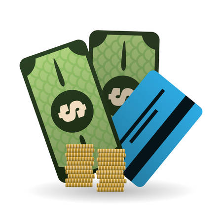 Money concept with icon designのイラスト素材