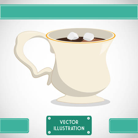 Chocolate concept with menu icon designのイラスト素材