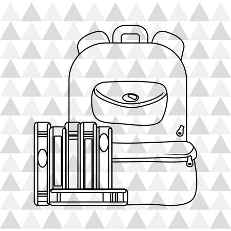 Back to school  concept with icon designのイラスト素材