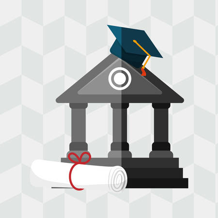 Back to school  concept with icon designのイラスト素材