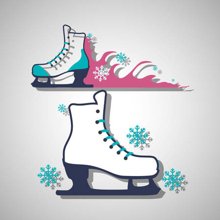 Skating concept with icon designのイラスト素材