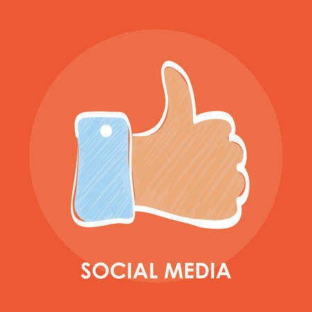 Social Media concept with icon design, vector illustration 10 eps graphic.のイラスト素材