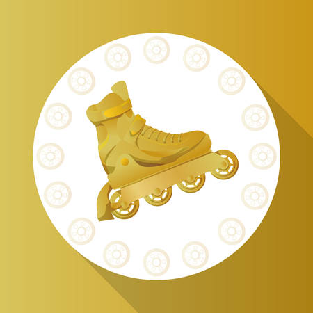 Roller skating concept with icon design, vector illustration 10 eps graphic.のイラスト素材