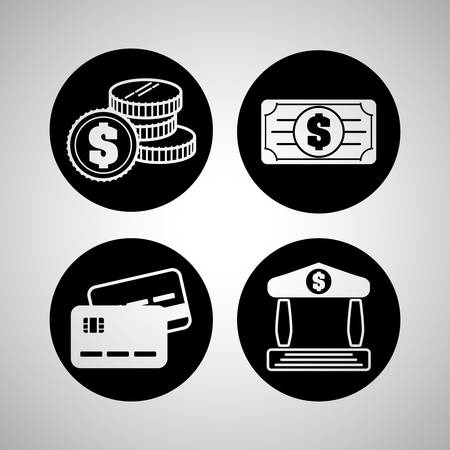 Money concept with icon design, vector illustration 10 eps graphic.のイラスト素材