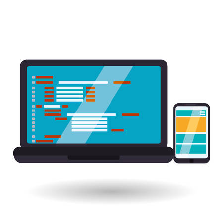 Responsive web design with icon, vector illustration 10 eps graphic.のイラスト素材
