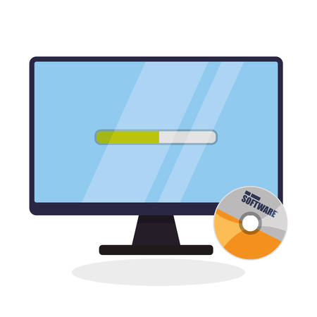 Development and software concept with icon design, vector illustration 10 eps graphic.のイラスト素材