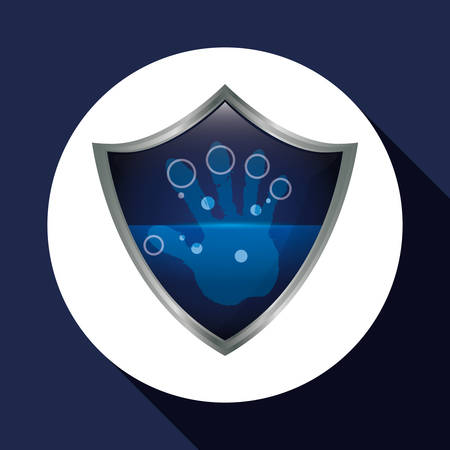 Security System concept with icon design, vector illustration 10 eps graphic.のイラスト素材