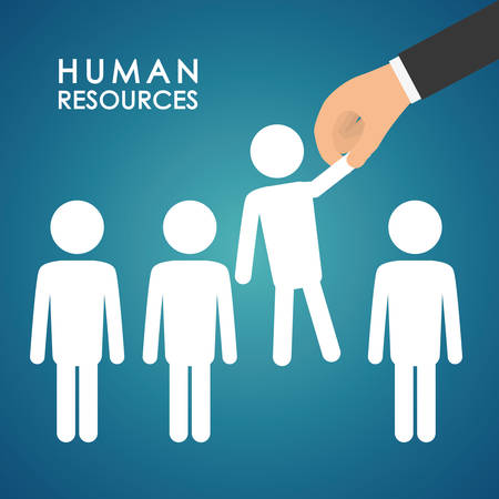 Human resources concept with icon design, vector illustration 10 eps graphic.のイラスト素材