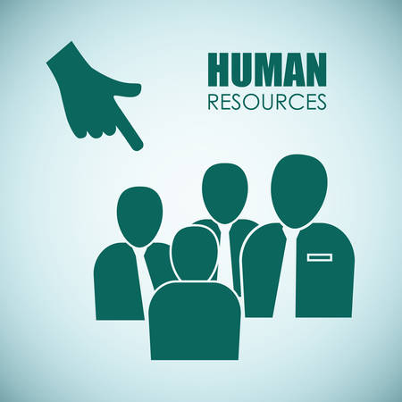 Human resources concept with icon design, vector illustration 10 eps graphic.のイラスト素材