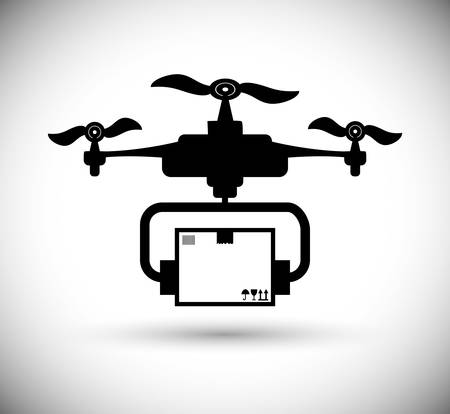 Drone concept with icon design, vector illustration 10 eps graphic.のイラスト素材