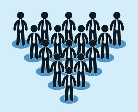 People connections concept with icon design, vector illustration 10 eps graphic.のイラスト素材