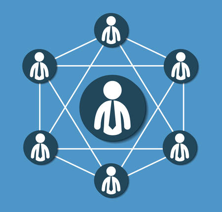 People connections concept with icon design, vector illustration 10 eps graphic.のイラスト素材