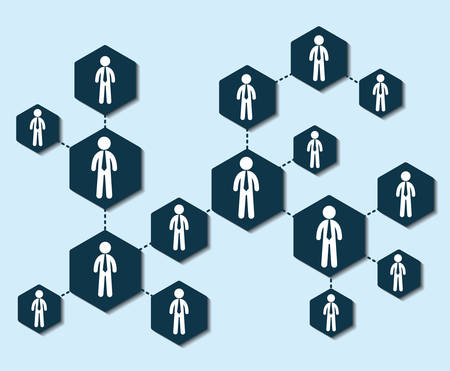 People connections concept with icon design, vector illustration 10 eps graphic.のイラスト素材