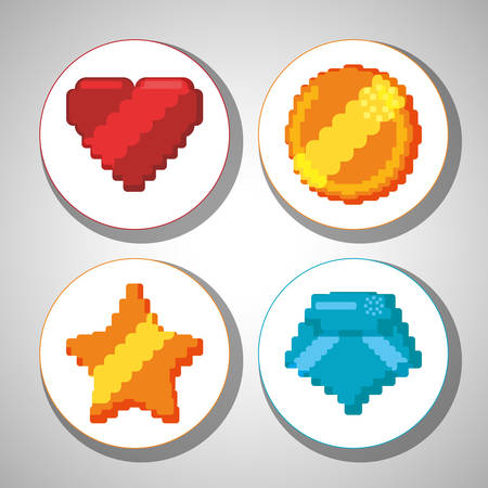 Videogame concept with icon design, vector illustration 10 eps graphic.のイラスト素材