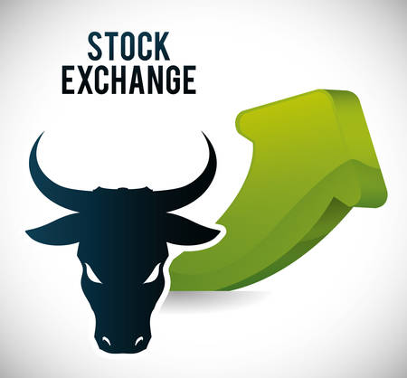 Stock exchange concept with icon design, vector illustration 10 eps graphic.のイラスト素材