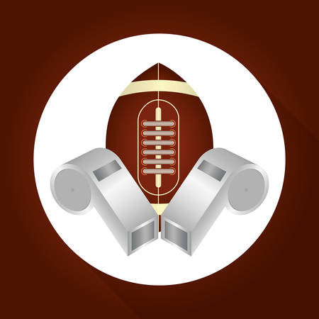 American football concept with icon design, vector illustration 10 eps graphic.のイラスト素材