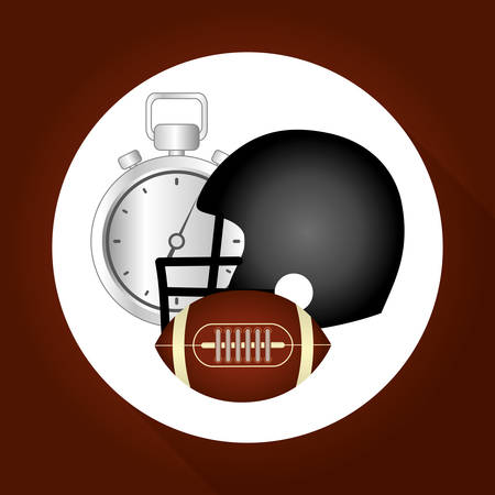 American football concept with icon design, vector illustration 10 eps graphic.のイラスト素材