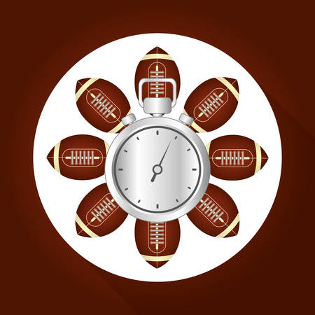 American football concept with icon design, vector illustration 10 eps graphic.のイラスト素材